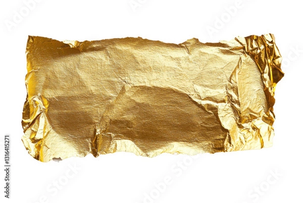 Obraz Unique texture of metallic gold foil paper art studio close-up