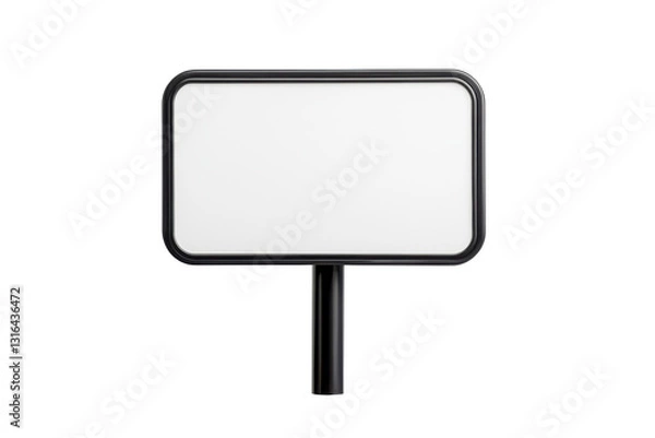 Fototapeta Rearranged product display sign on isolated