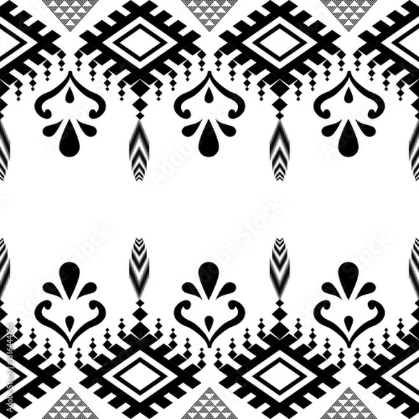 Fototapeta The geometric ethnic pattern of traditional style. Navajo, America Indian patterns. Design for background, wallpaper, clothing, wrapping, Batik, fabric, and prints. Vector illustration.