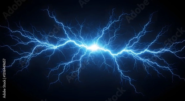 Obraz lightning in the night