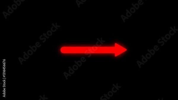 Fototapeta Neon arrows symbol icon. The green-and orange color arrow, points down and up. 