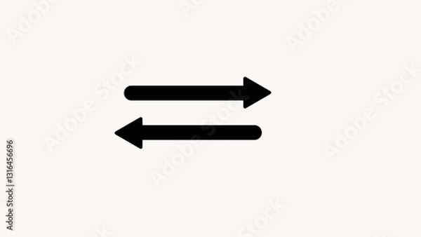 Fototapeta Neon arrows symbol icon. The green-and orange color arrow, points down and up. 