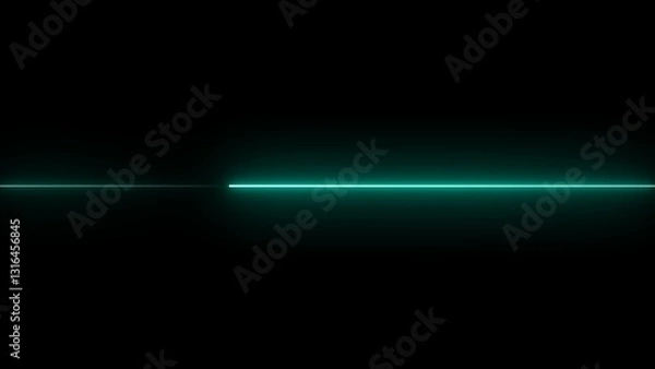 Fototapeta Neon line background animation. Frame. Seamless loop illustration. of glowing horizontal neon lines streaming across on the screen.