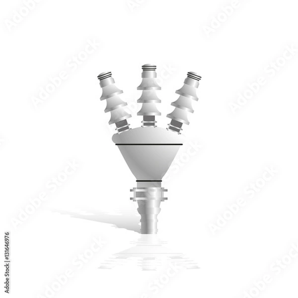 Obraz Electrical insulator. Vector illustration.