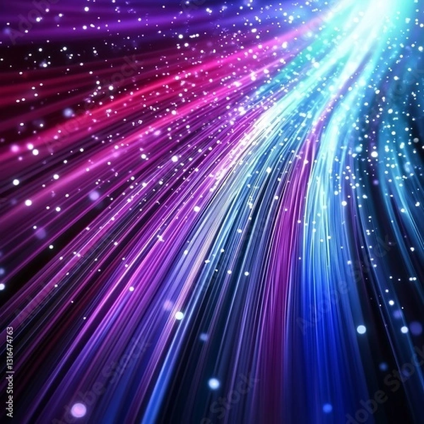 Obraz background of colorful light rays 