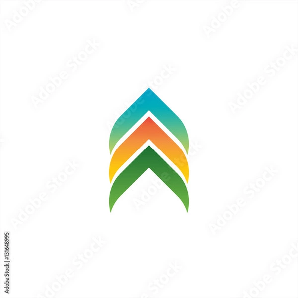 Obraz Abstract logo design vector arrow