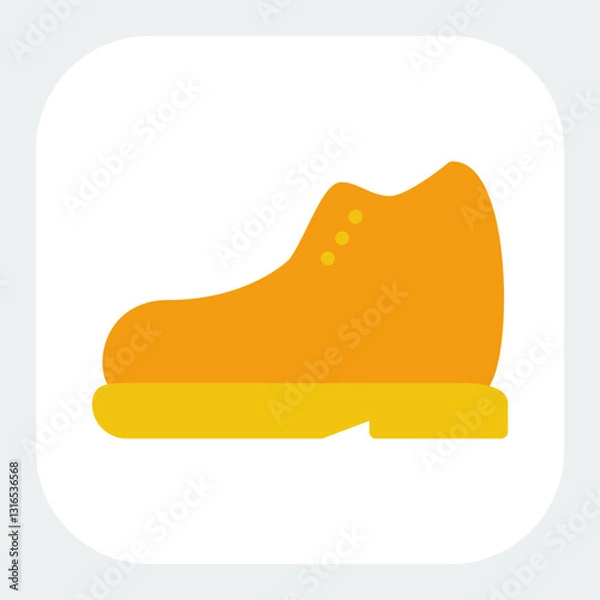 Obraz shoe icon in flat color style