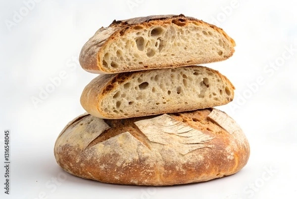 Fototapeta sourdough isolated in white background