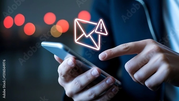 Fototapeta email security, spam email, junk mail, virus protection, phishing attacks, cyber threats, email protection, internet security, cybersecurity, email scam, secure email, email encryption, malware threat