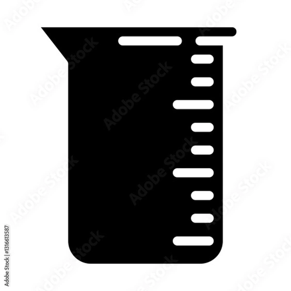 Fototapeta measuring cup solid icon