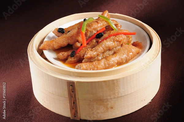 Obraz Steamed chicken lobster sauce