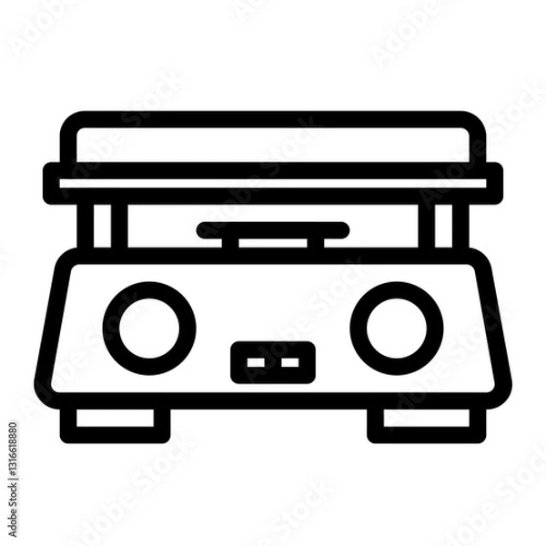 Obraz heater line icon