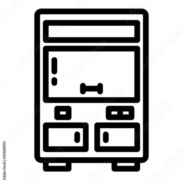 Obraz incubation cupboard line icon