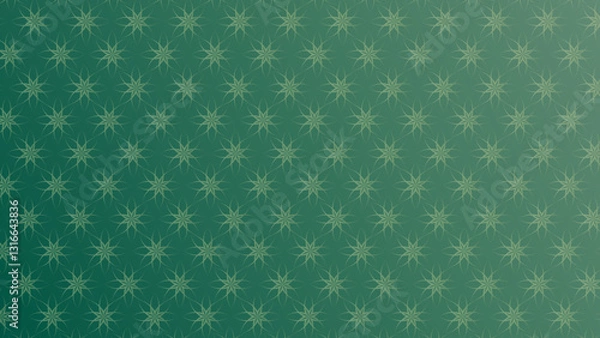Fototapeta Vector Art Pattern. Seamless Abstract Background. Geometric Vintage Style Texture. Clover Pattern. seamless pattern matt green