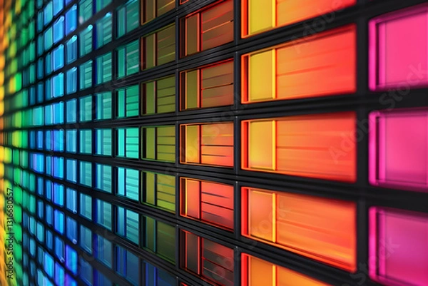 Fototapeta Comprehensive Visual Grid of Top-Level Internet Domains (TLDs): From .com to .corp