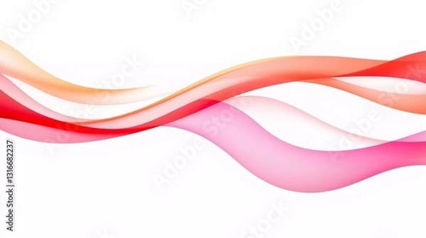 Fototapeta Digital Flowing Wave Background, Vibrant Gradient Design.

