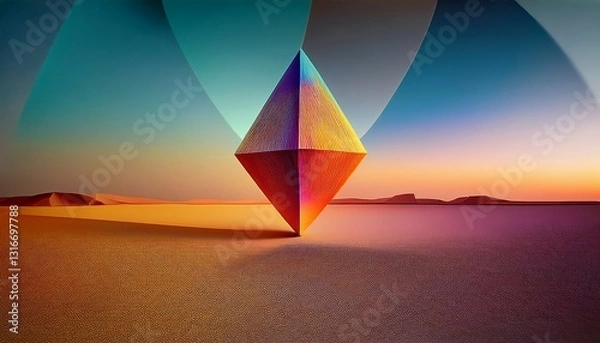 Fototapeta A harmonious balance between form and space.  