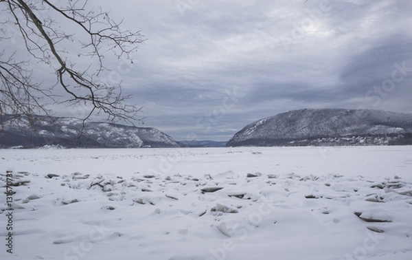 Obraz Hudson River in Winter