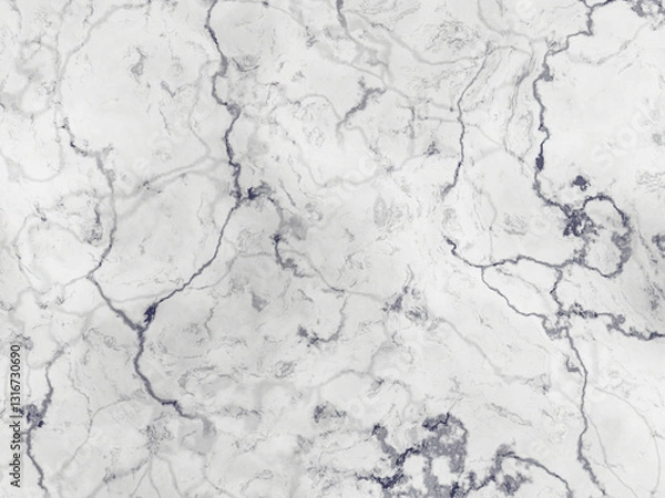 Fototapeta Smooth white marble surface with subtle gray veining.