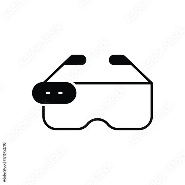 Obraz Smart glasses stock illustration