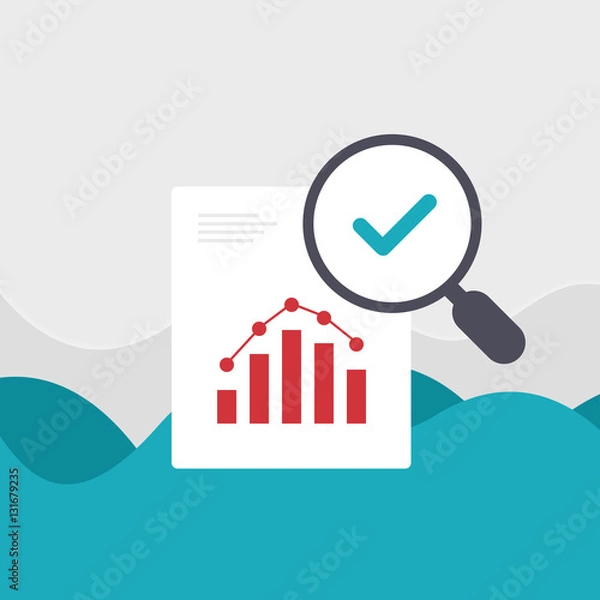 Fototapeta Analitics Graph Vector Illustration