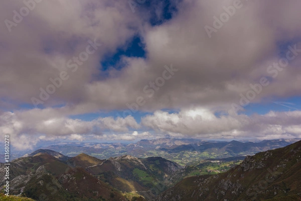 Fototapeta Peaks of Europe in Covadonga (Asturias, Spain).