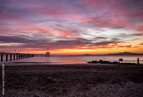 Obraz sunrise on the beach