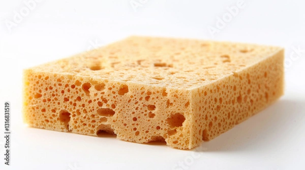 Fototapeta Sponge  product shoot, on an isolated white background, object focused, png, stock image, hd quality, blog post