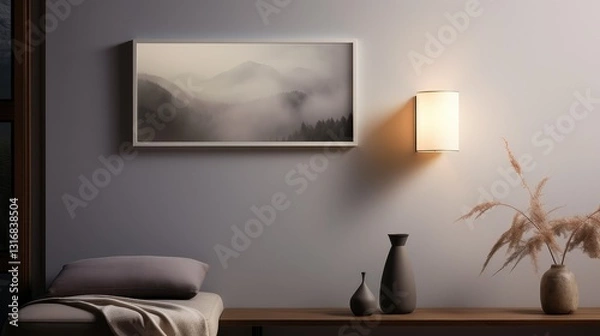 Fototapeta wall new lighting fixtures