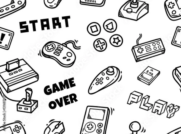 Obraz Bezproblemowe tło gry wideo