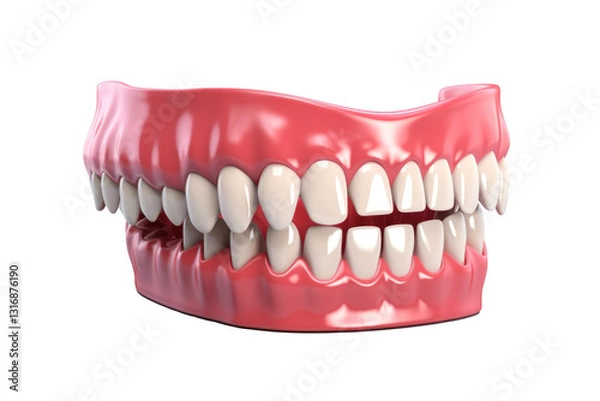 Fototapeta teeth isolated on white background