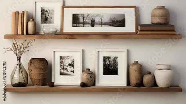 Fototapeta style frame wood
