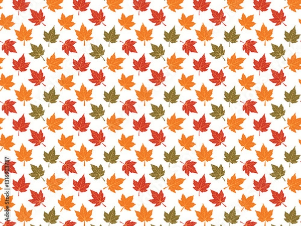 Fototapeta vector design of a Seamless thanksgiving pattern