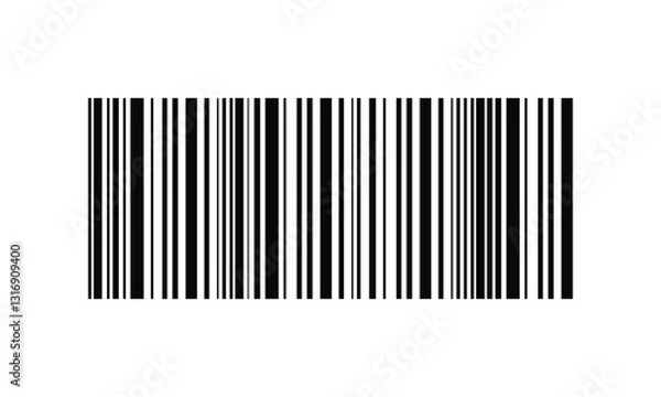 Fototapeta Barcode vector icon or bar code scan label for product price tag. trendy bar code for web icon. Easily editable
