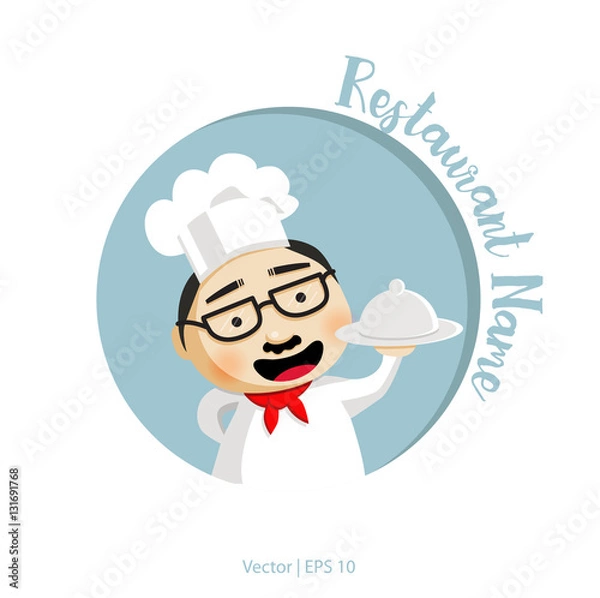 Obraz Chef logotype template