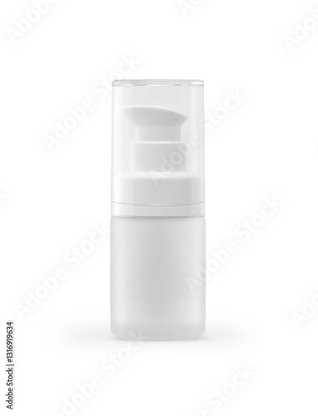 Obraz Small Bottle Pastel Color for spray isolated on white background