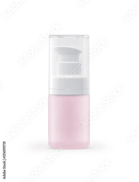 Obraz Small Bottle Pastel Color for spray isolated on white background