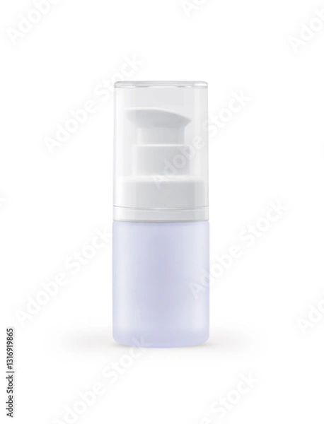 Obraz Small Bottle Pastel Color for spray isolated on white background