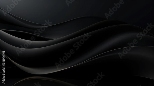 Obraz depth black modern background