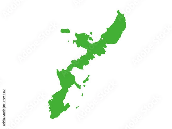 Obraz 日本の沖縄県の形