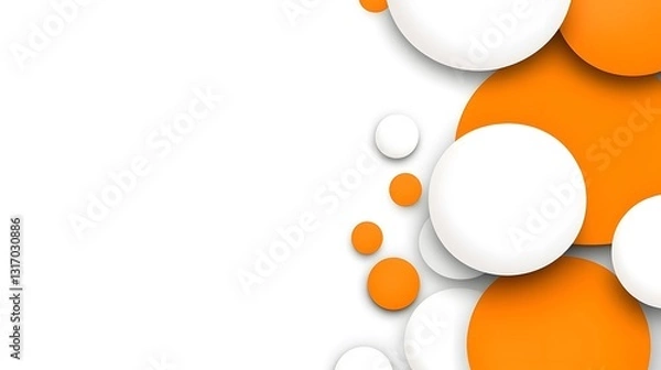 Obraz Abstract Colorful Background with Circles and Shapes in Bright Tones