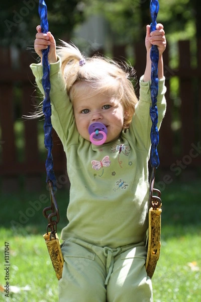 Fototapeta fun on the swing