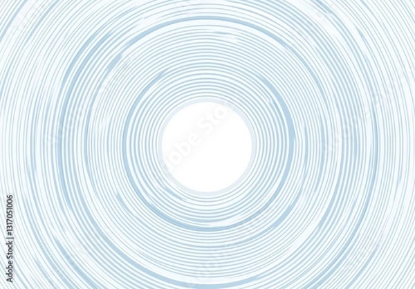 Obraz Abstract concentric circles in light blue, creating a vortex effect.