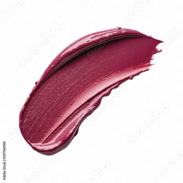 Fototapeta abstract 3d smeared shiny lipstick or paint swatch in different colour style isolated on white background