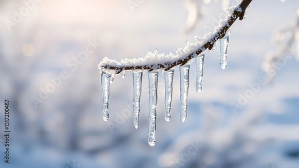 Fototapeta Winter Icicles