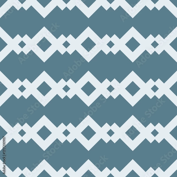 Fototapeta Seamless Geometric Pattern with Diamonds and Lines