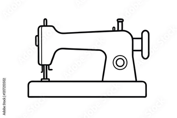 Obraz sewing machine isolated on white