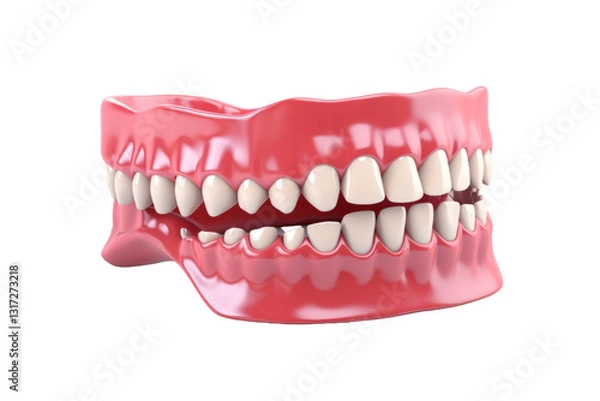 Fototapeta teeth isolated on white background