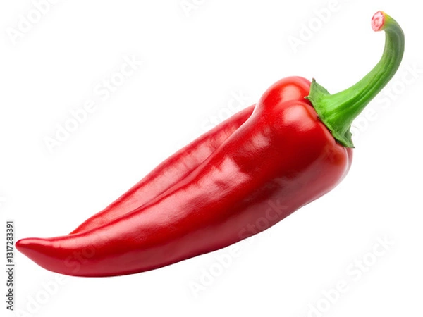 Fototapeta red chili pepper isolated on transparent background