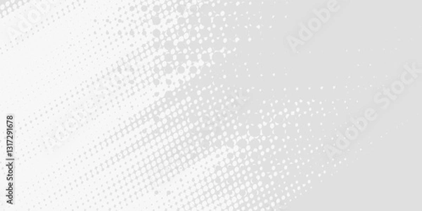 Fototapeta Abstract halftone on white background. Vector dots glitter or halftone glitter pattern texture design abstract art